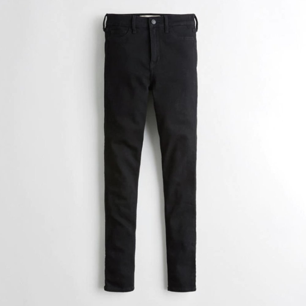 Like New Black Hollister High-Rise Skinny Jeans